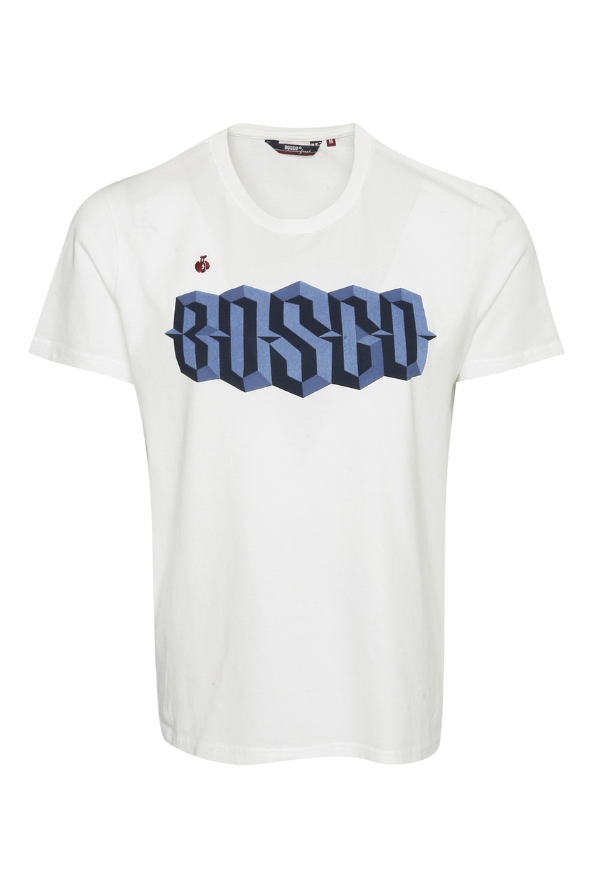 фото Белая футболка с логотипом Bosco fresh