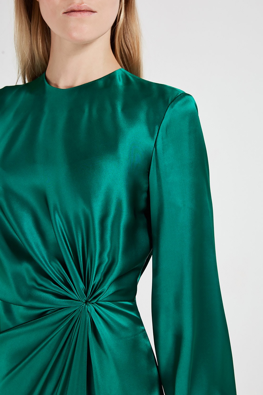 Зеленое Платье Из Шелка