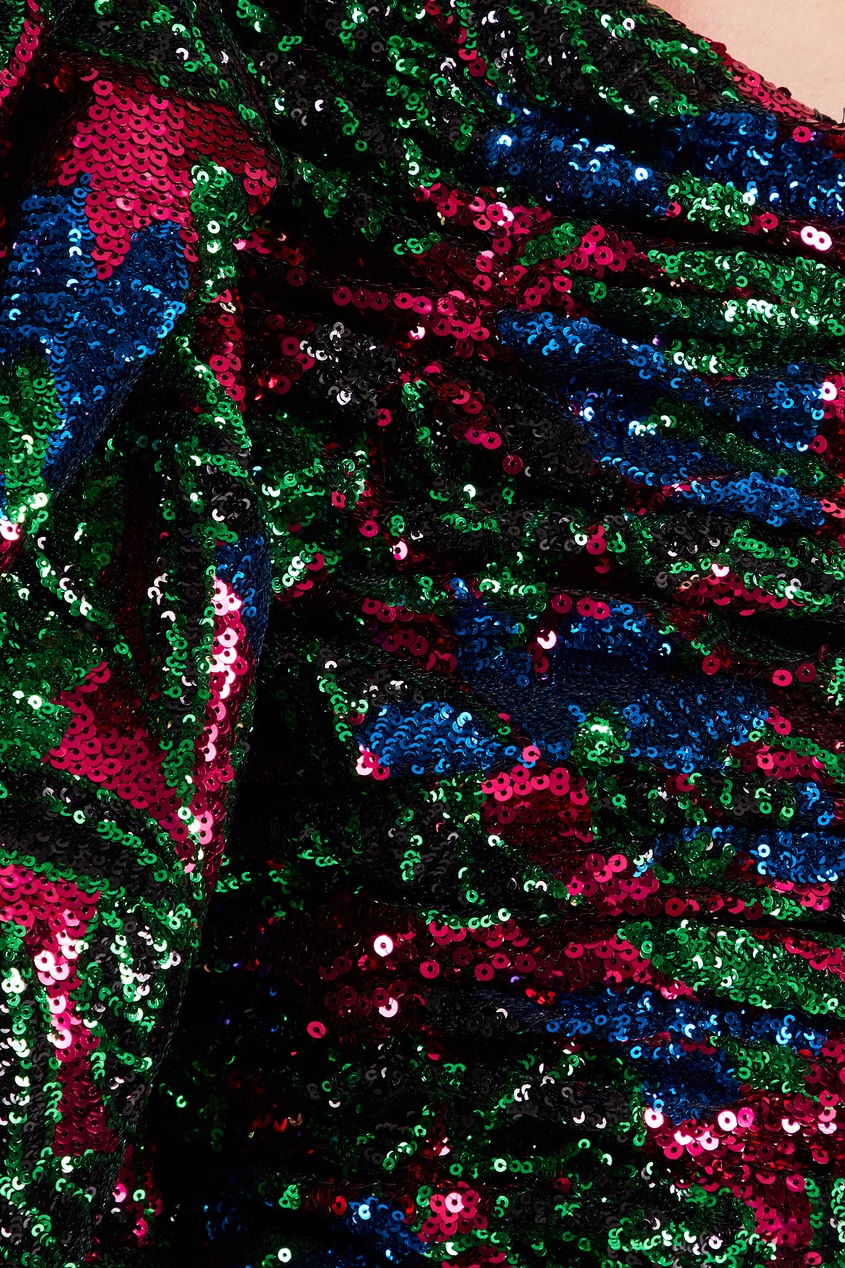 фото Разноцветное платье с драпировкой Giuseppe di morabito