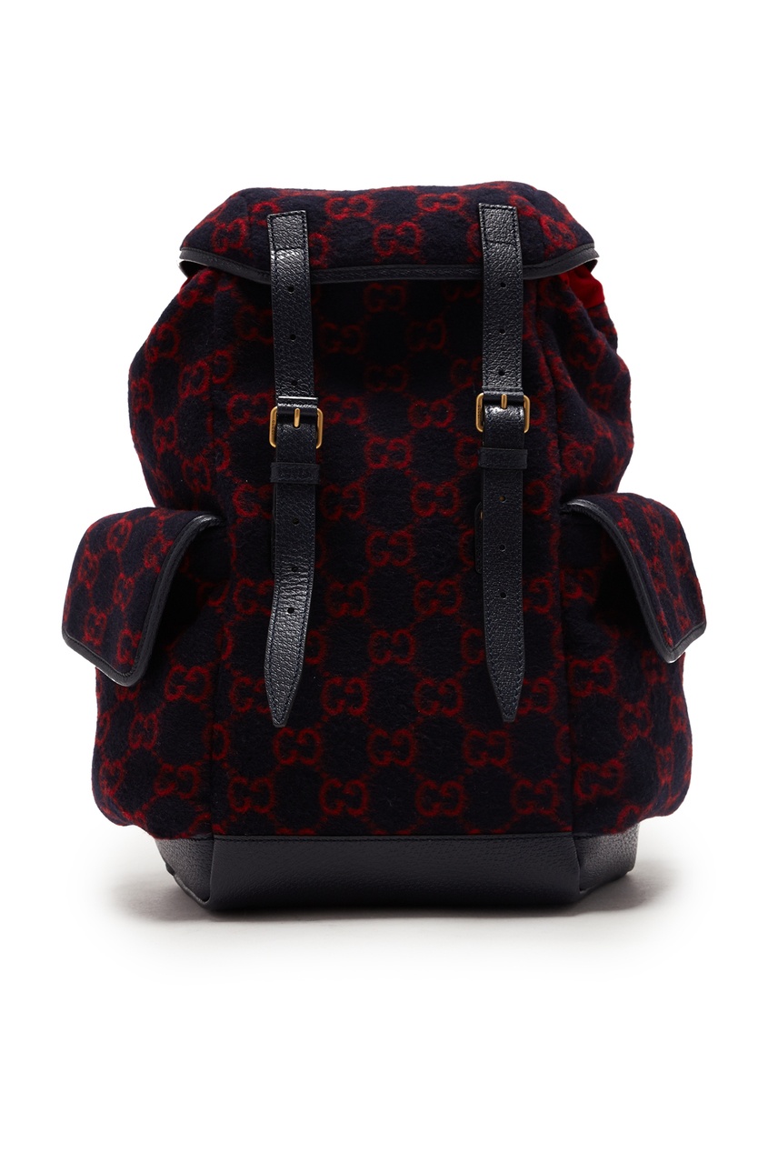 фото Красно-синий рюкзак с монограммами gg Gucci