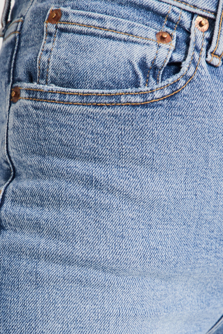 фото Укороченные джинсы с потертостями на колене re/done
