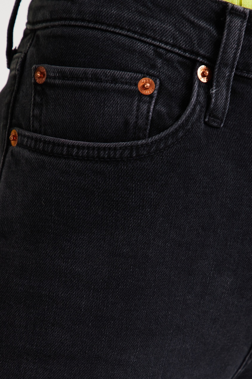 фото Укороченные черные джинсы скинни re/done