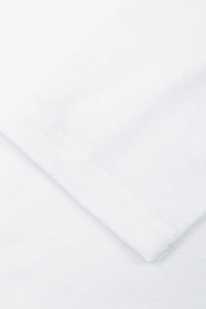 фото Белый хлопковый лонгслив Kangra cashmere