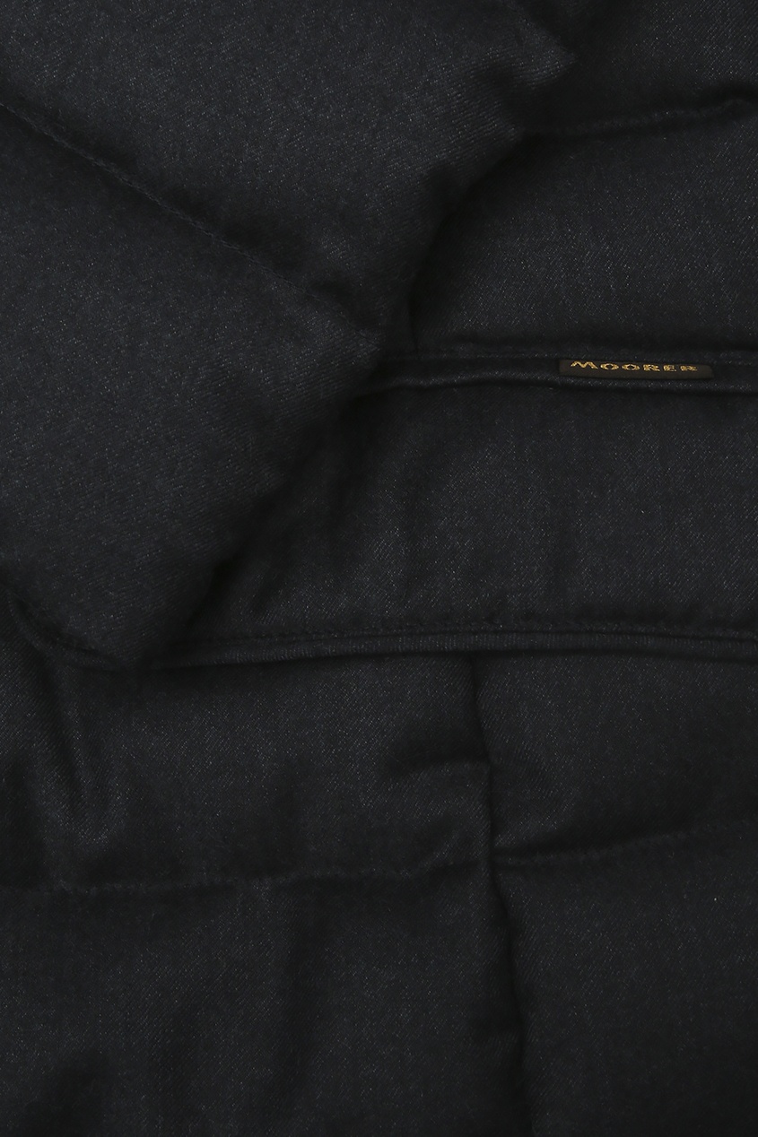 фото Темно-синяя шерстная куртка с жилетом moorer