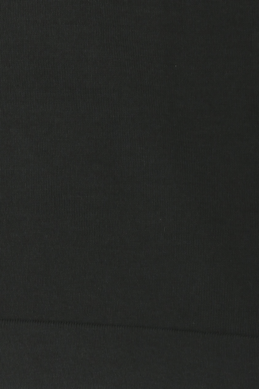 фото Черный хлопковый лонгслив kangra cashmere