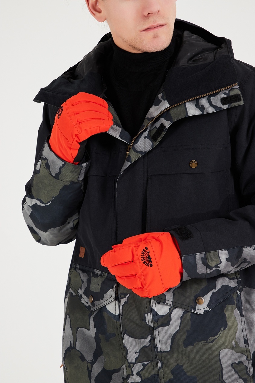 фото Принтованные сноубордические перчатки cross quiksilver