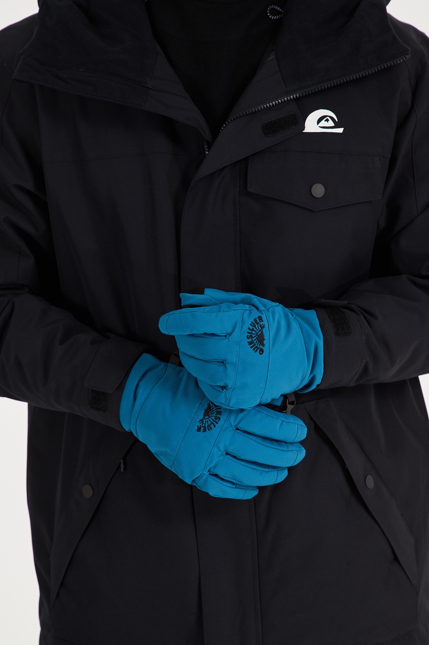 фото Синие сноубордические перчатки cross quiksilver