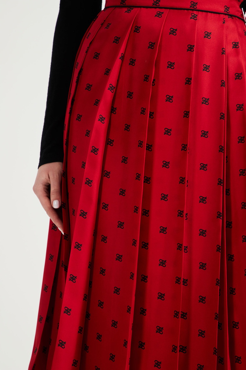фото Шелковая юбка со складками fendi