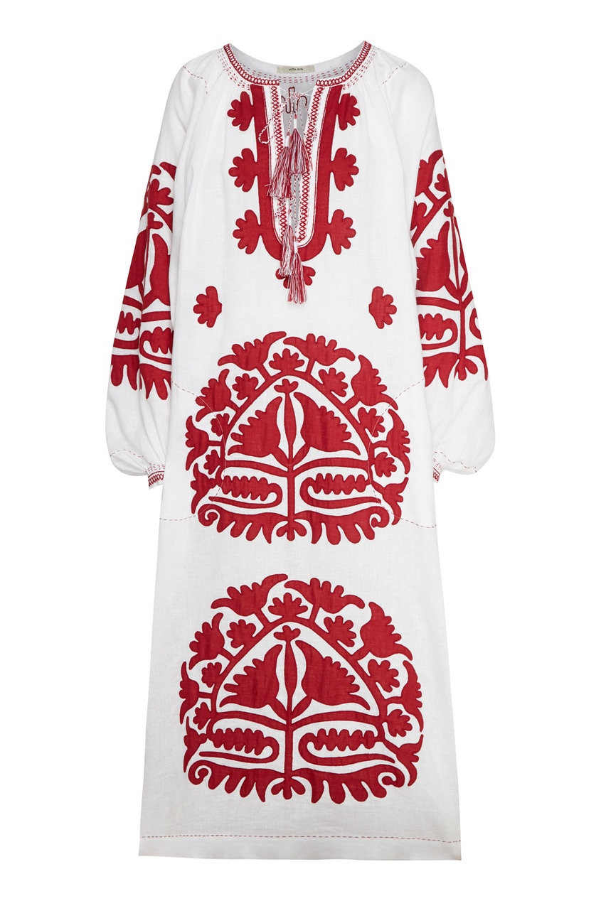 фото Бело-красное платье shalimar изо льна vita kin