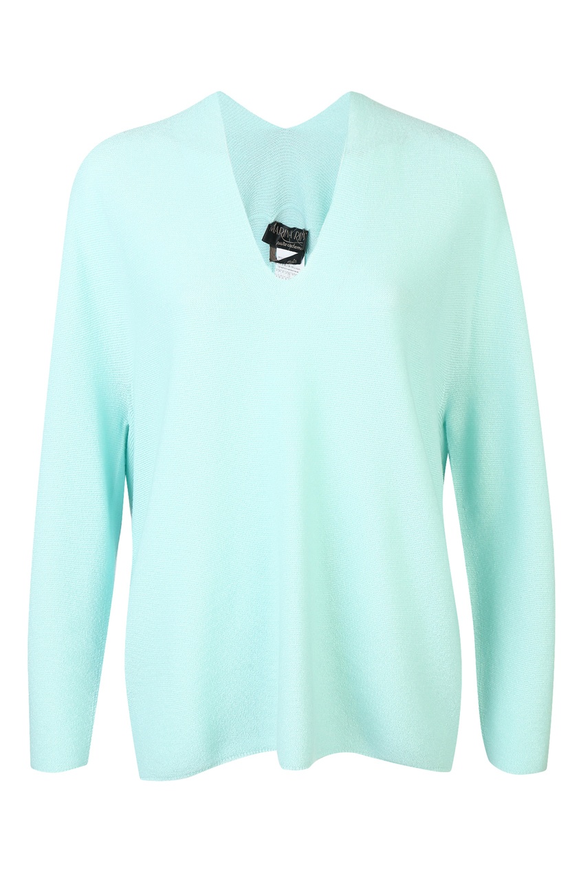 

Кашемировый джемпер с V-образным вырезом, Зеленый, Кашемировый джемпер с V-образным вырезом