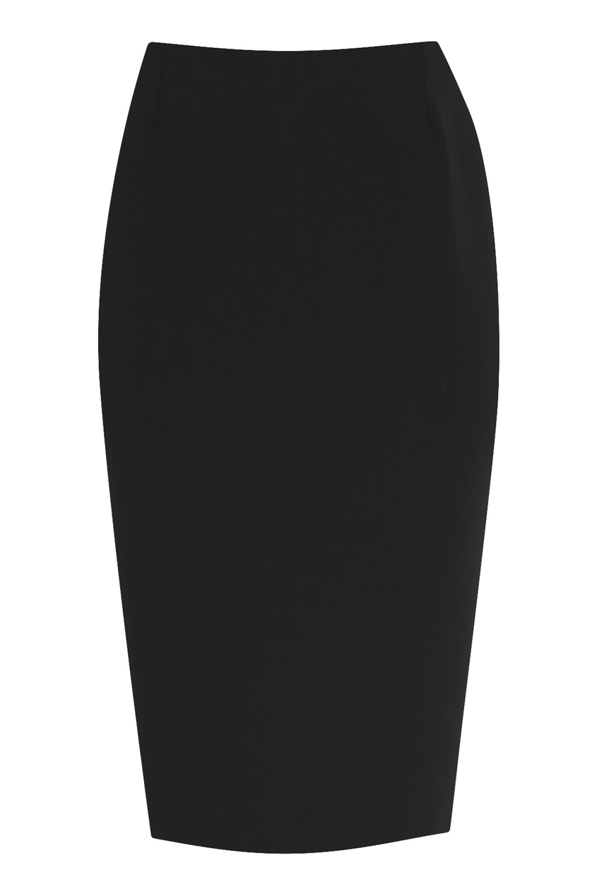 фото Черная юбка-карандаш с высокой посадкой marina rinaldi