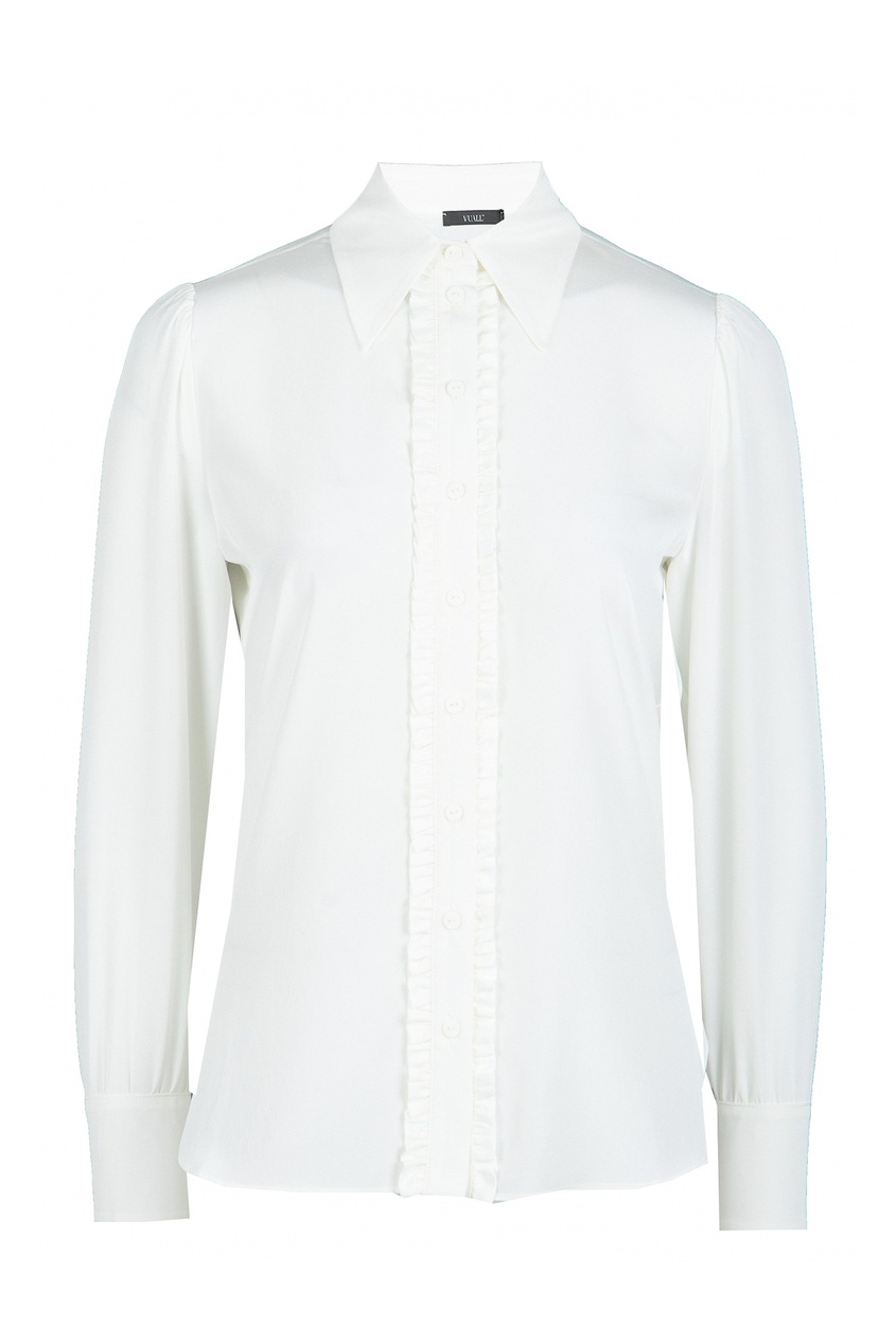 фото Белая блуза с длинными рукавами Vuall
