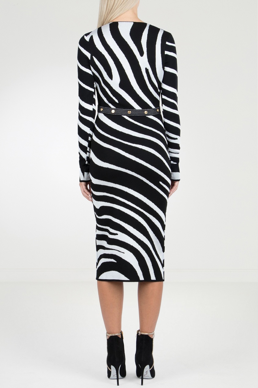 фото Платье с принтом «зебра» Versace
