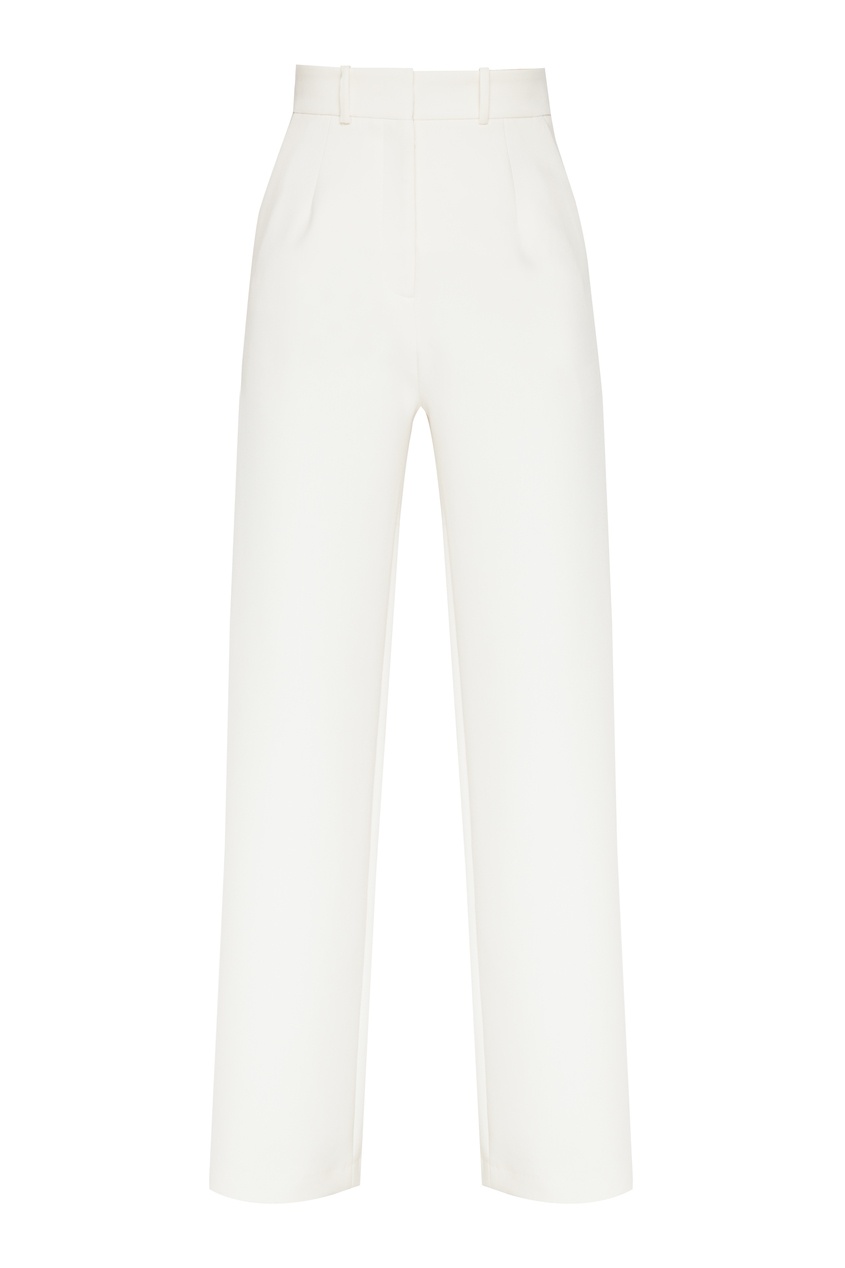 фото Белые брюки с карманами beribegi