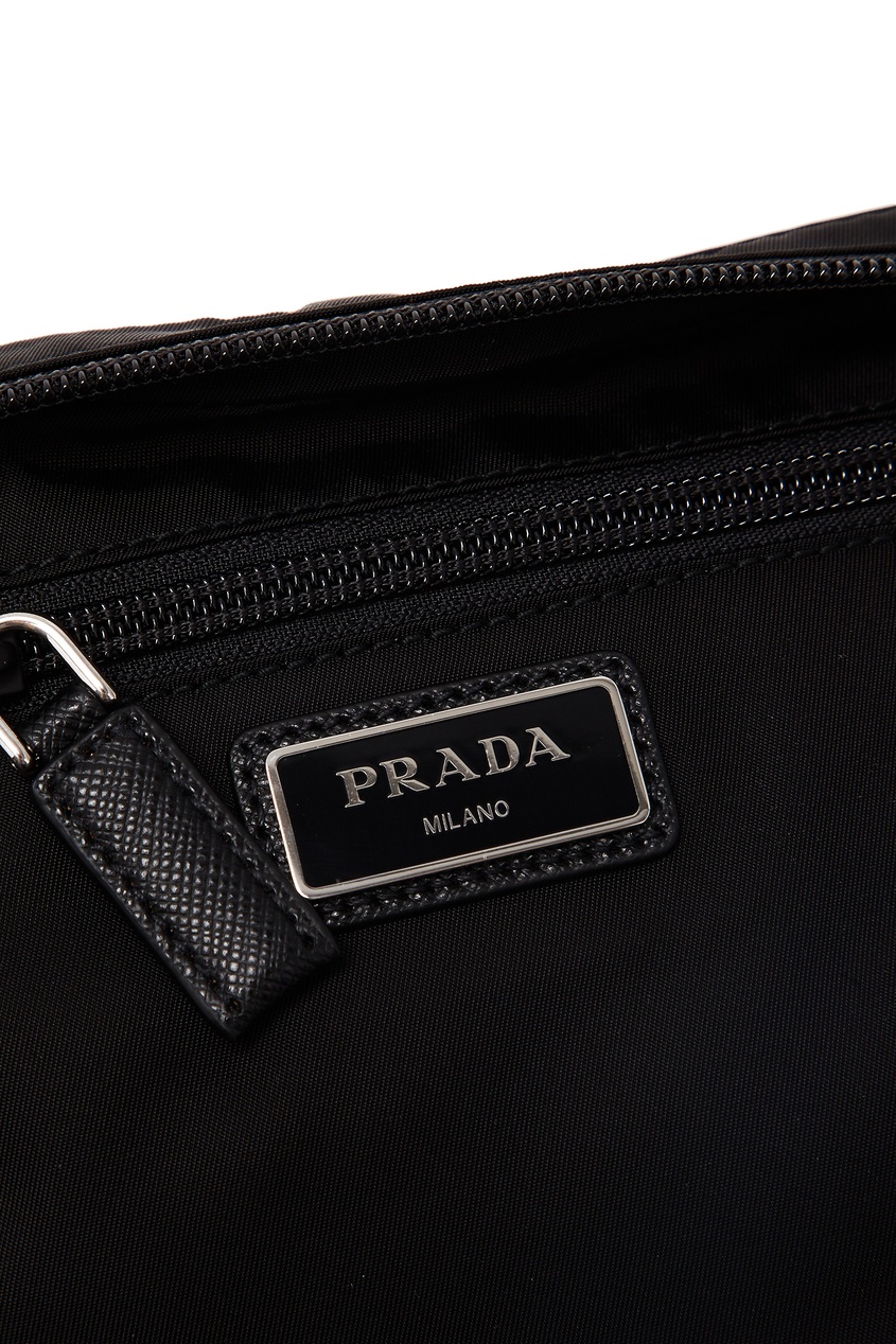 фото Черная сумка из нейлона Prada