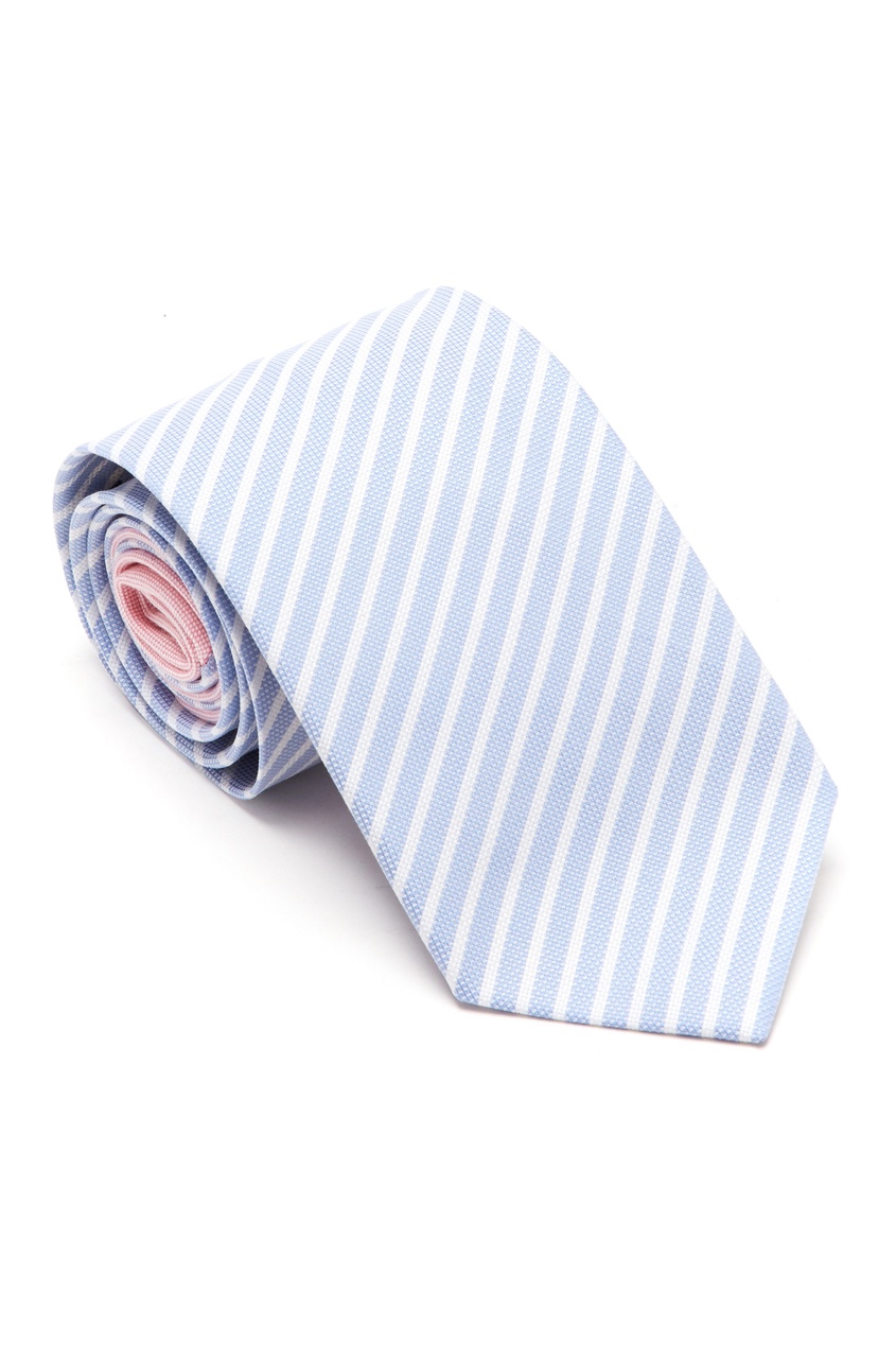 фото Светлый галстук в полоску Prada