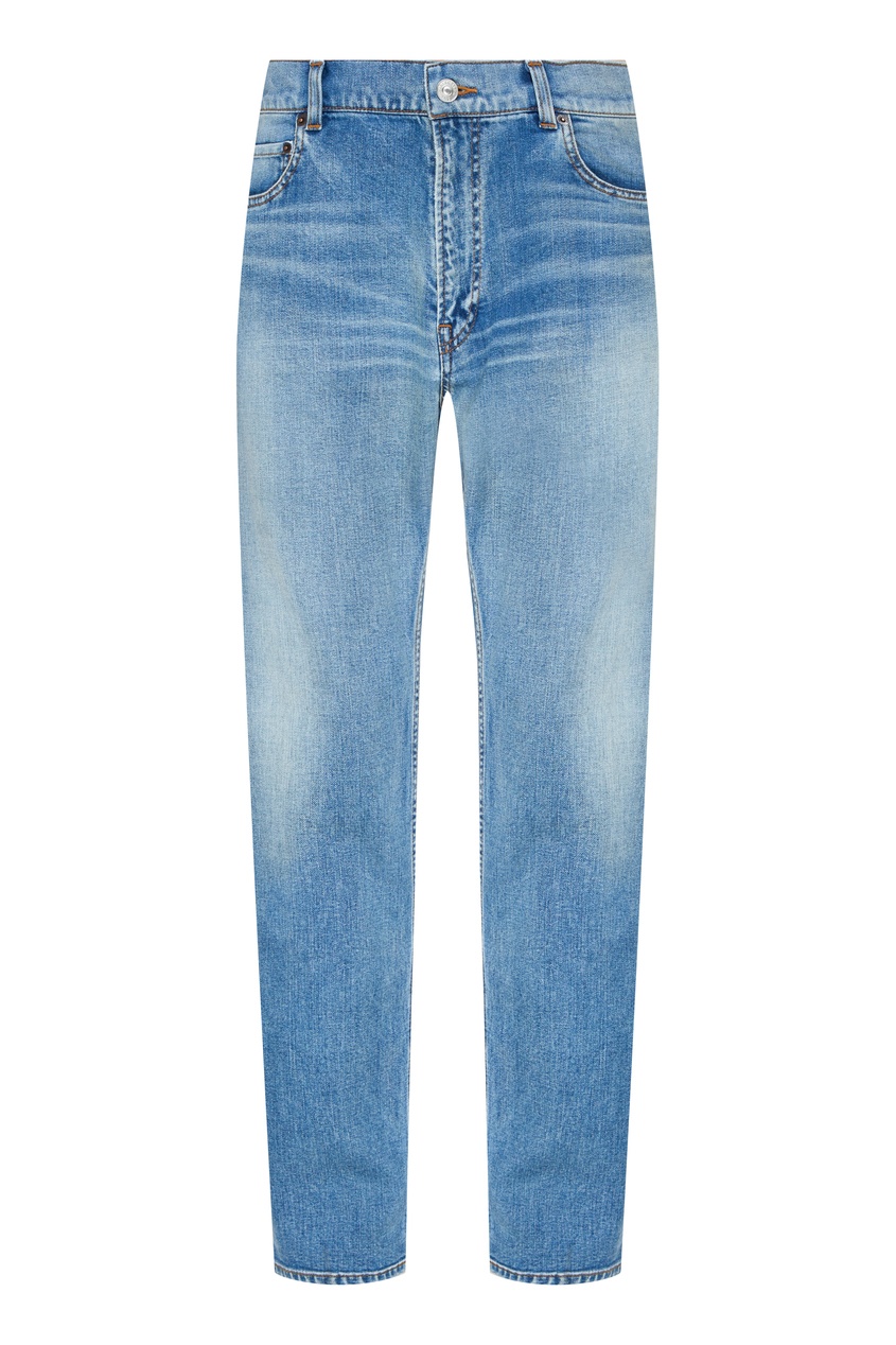 фото Зауженные джинсы с эффектом потертости Balenciaga