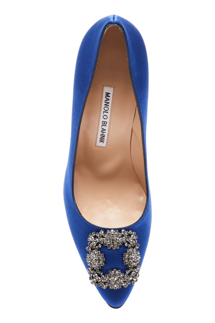 фото Синие туфли-лодочки hangisi 105 manolo blahnik