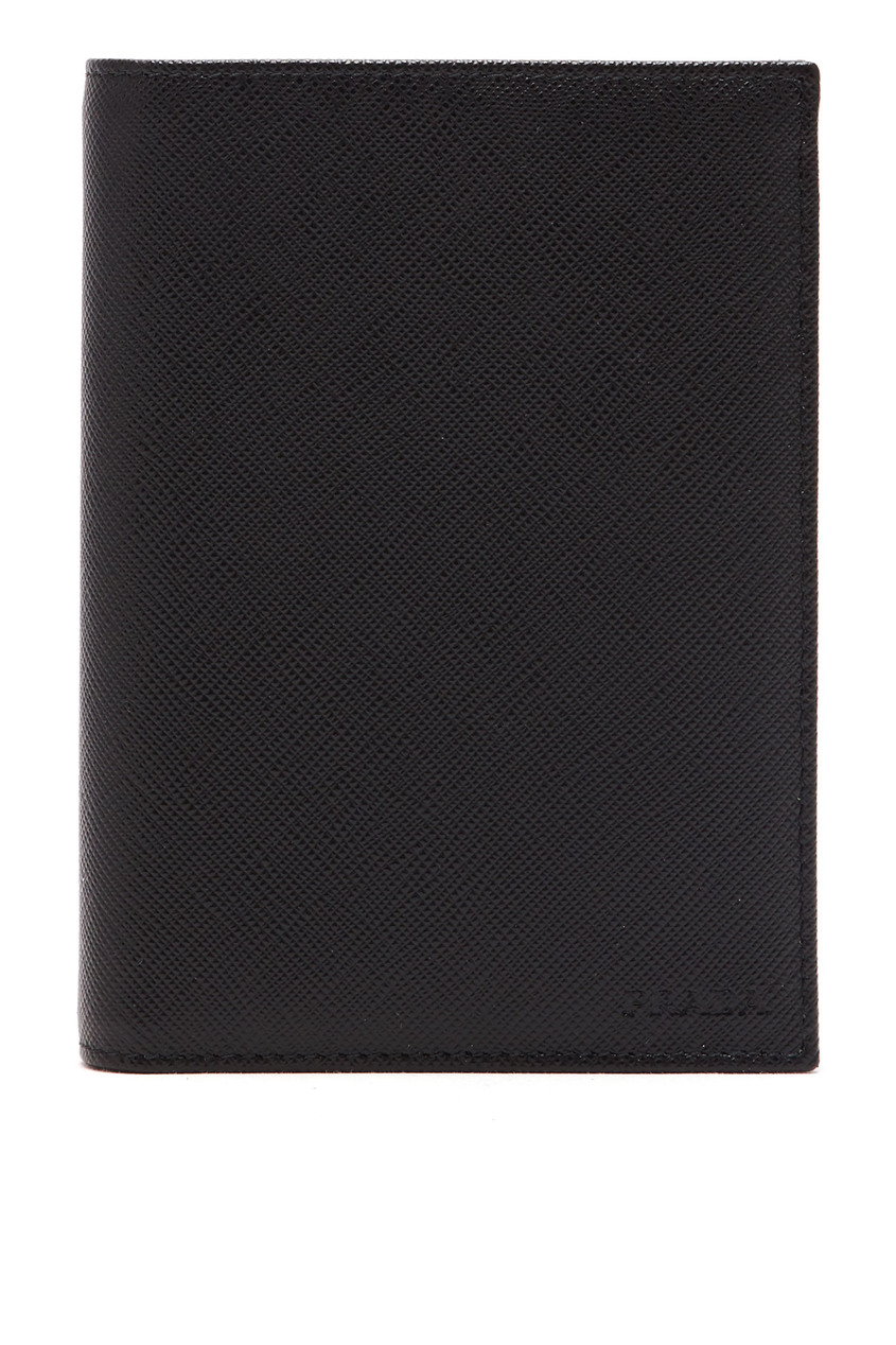 фото Обложка для паспорта черного цвета Prada