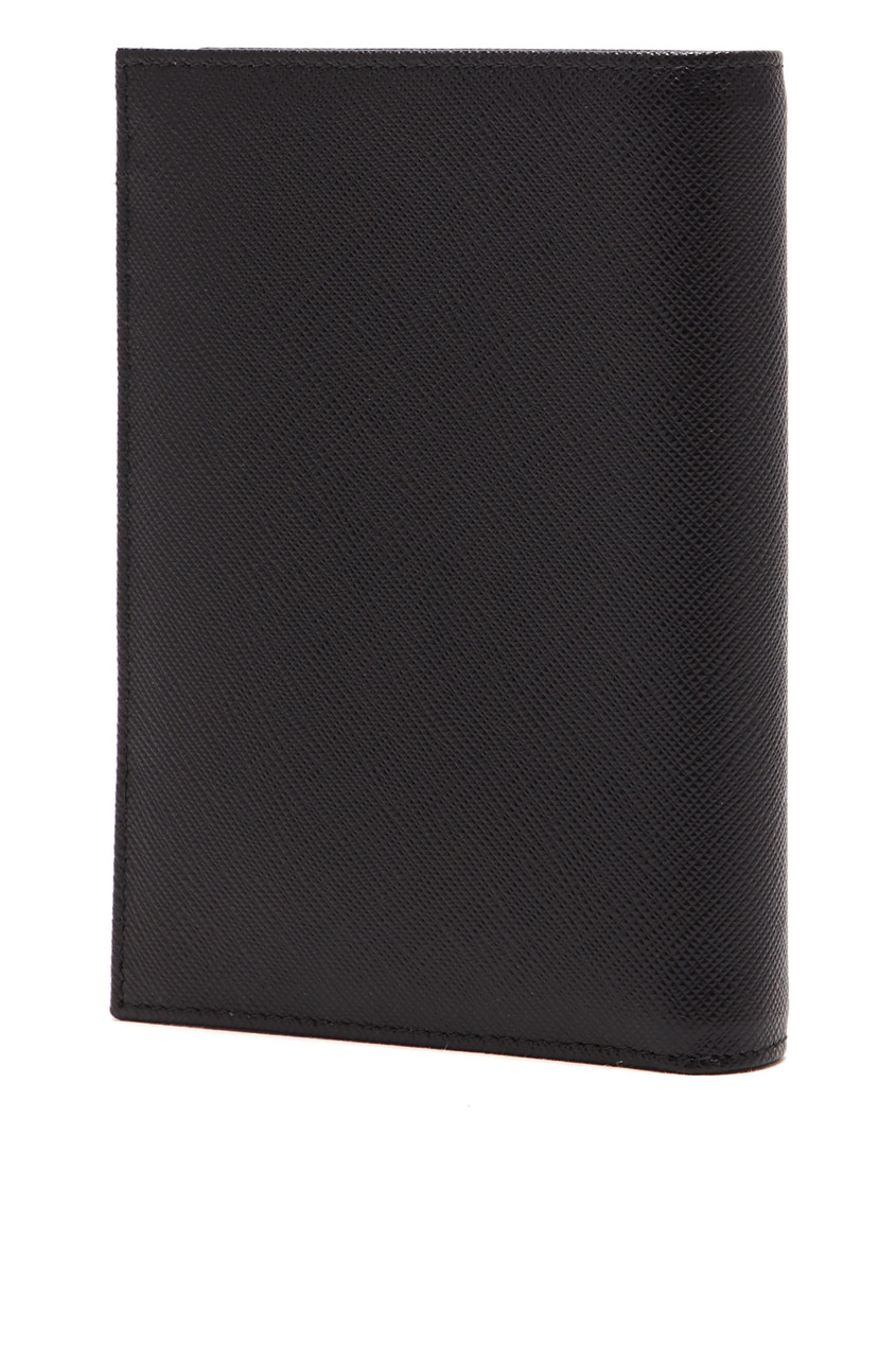 фото Обложка для паспорта черного цвета Prada