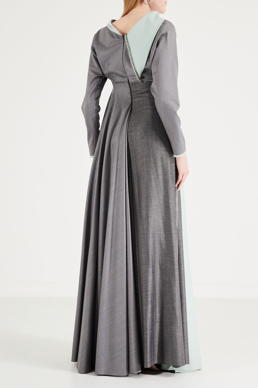 фото Шелковое платье серого цвета igor gulyaev