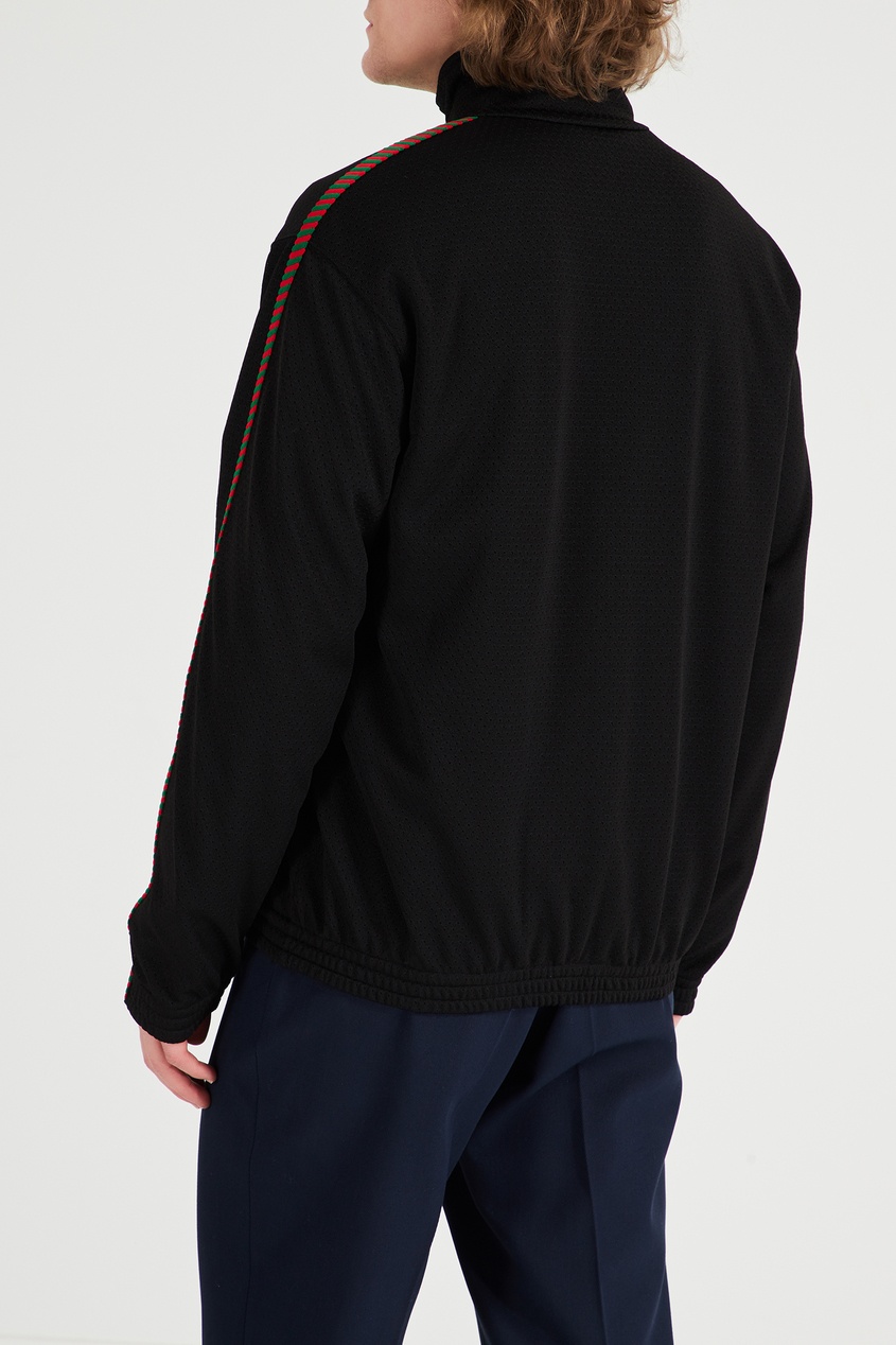 фото Трикотажная куртка черного цвета Gucci