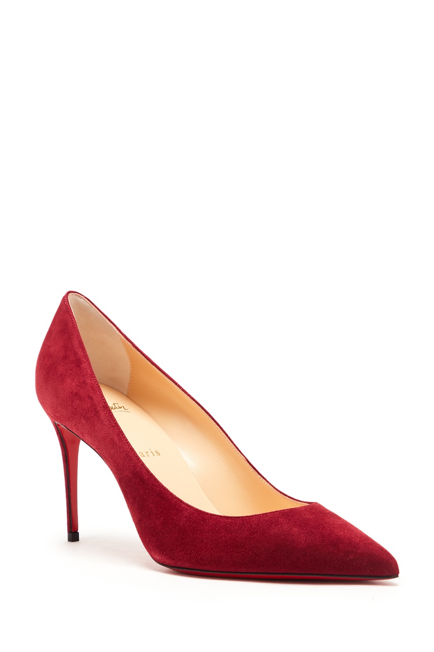 фото Бордовые туфли kate 85 Christian louboutin