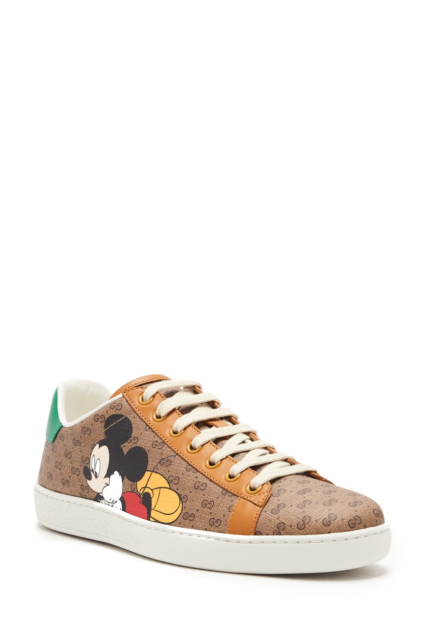 фото Кроссовки ace с принтом disney x gucci