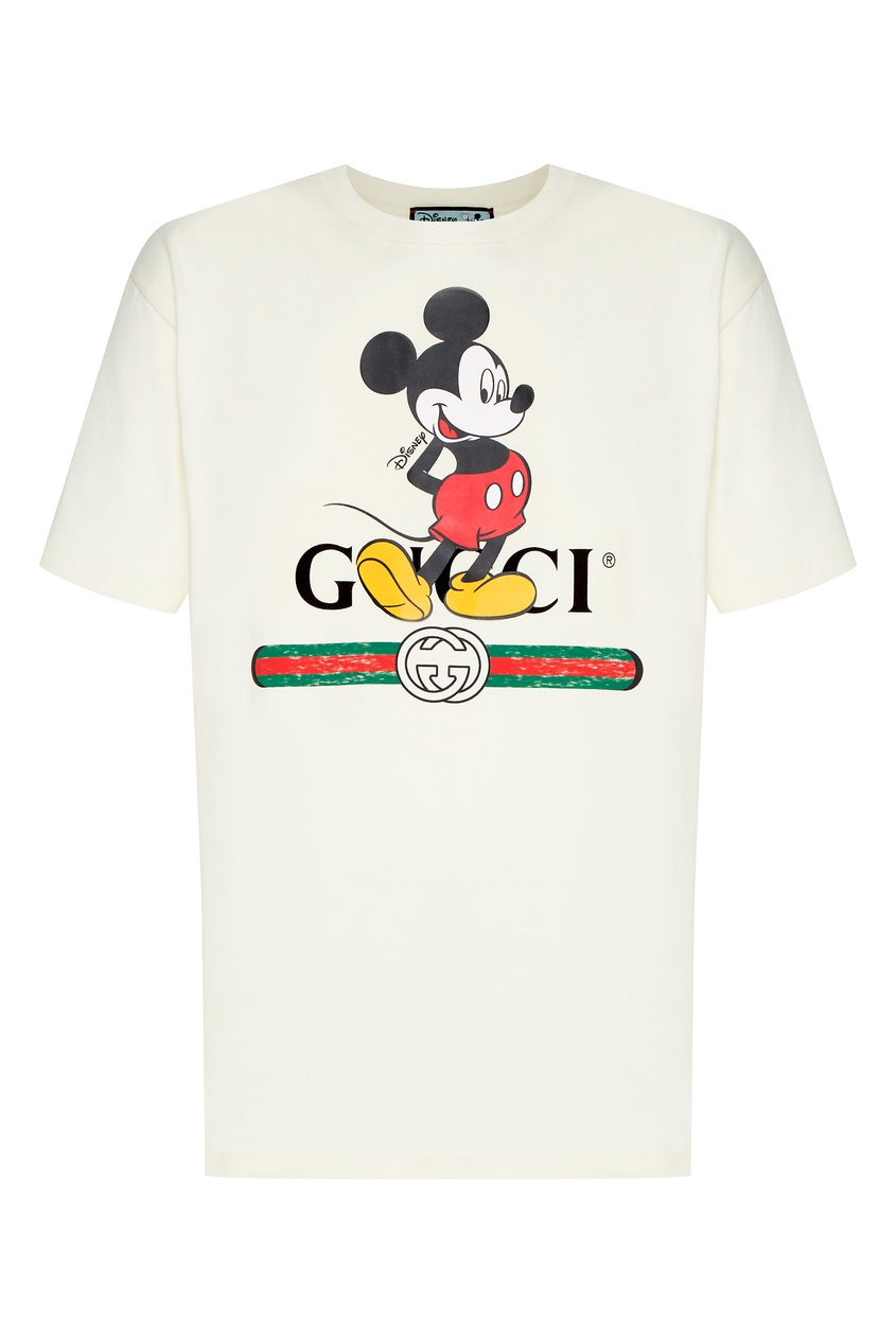 фото Футболка с микки маусом disney x gucci