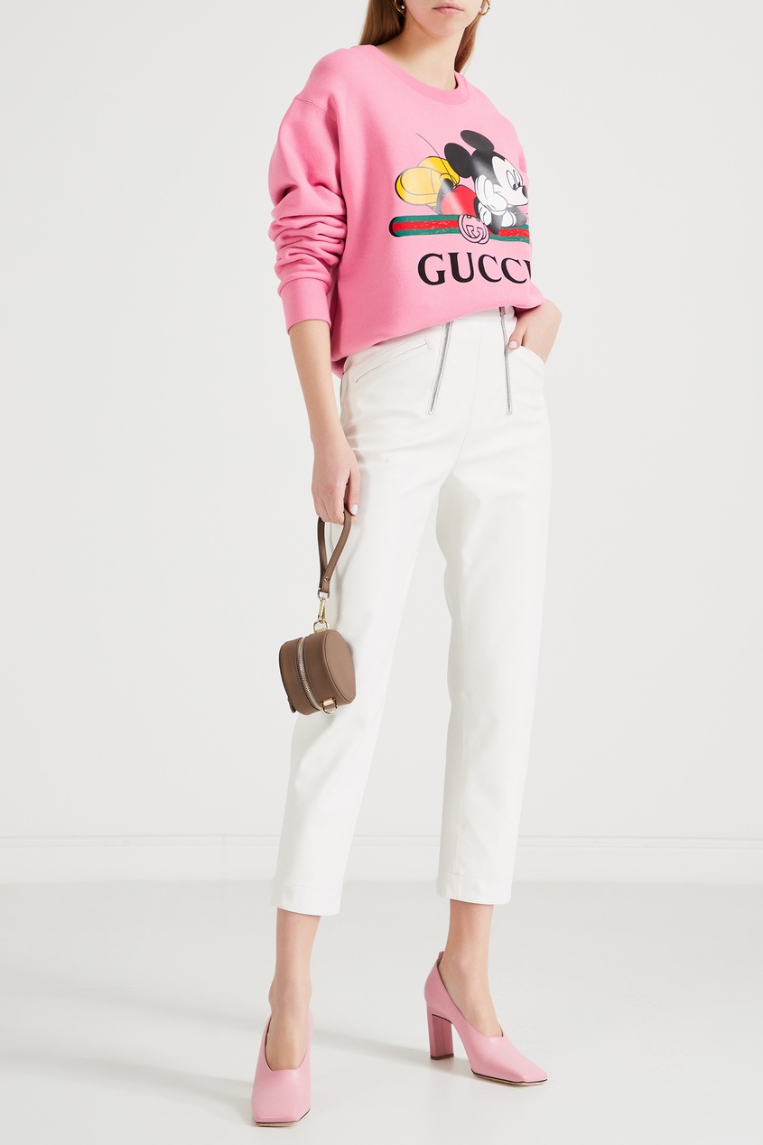 фото Розовый свитшот оверсайз disney x gucci