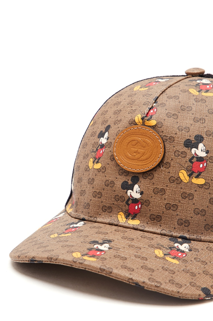 фото Бейсболка с принтом disney x gucci