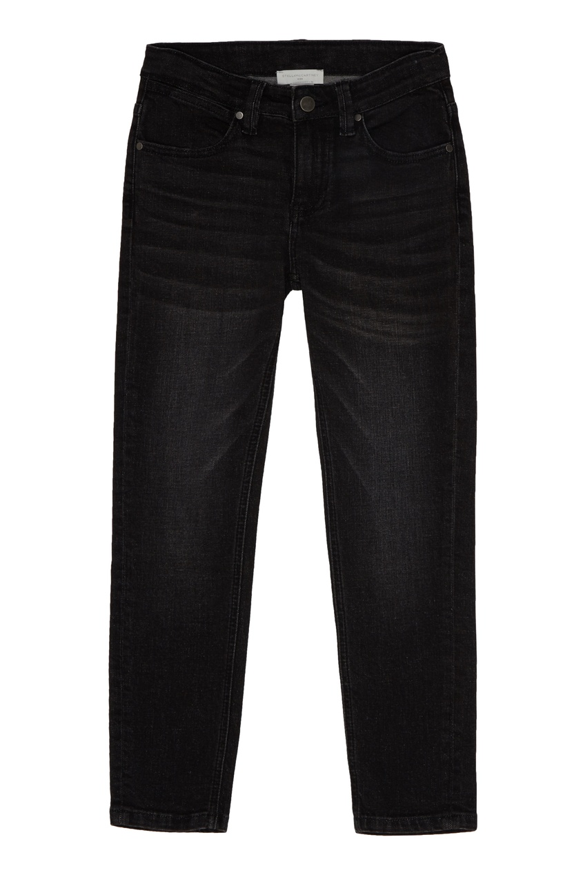фото Черные джинсы с потертостями stella mccartney
