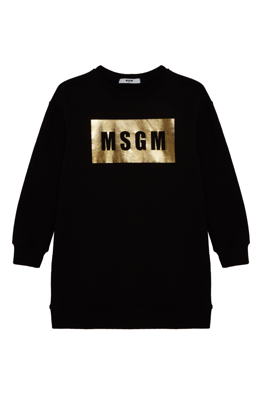 фото Платье-свитшот черного цвета msgm