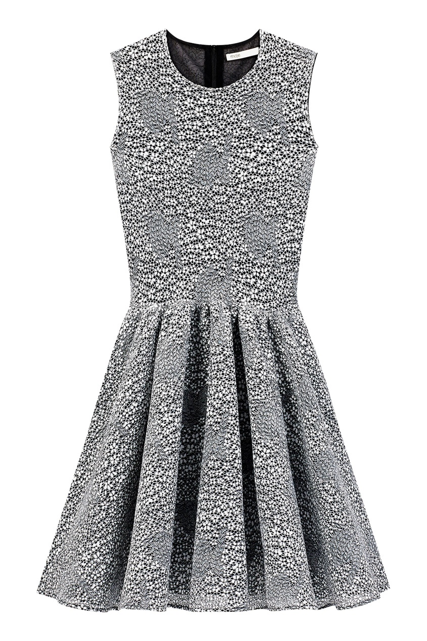 фото Короткое платье с цветочной вышивкой maje