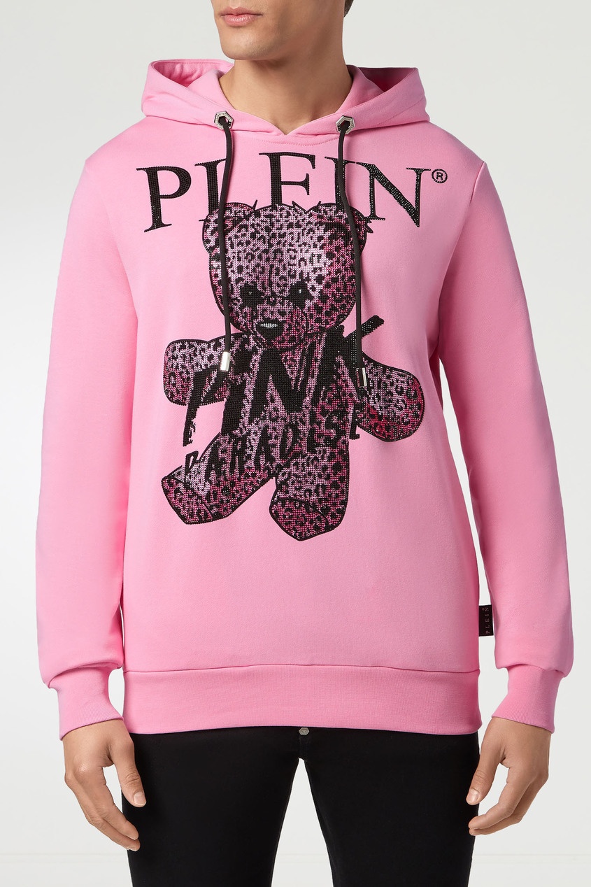 Pink hoodie. Худи Филипп Плейн. Худи Филипп Плейн женские. Philipp plein розовая худи. Розовая толстовка Philipp plein.