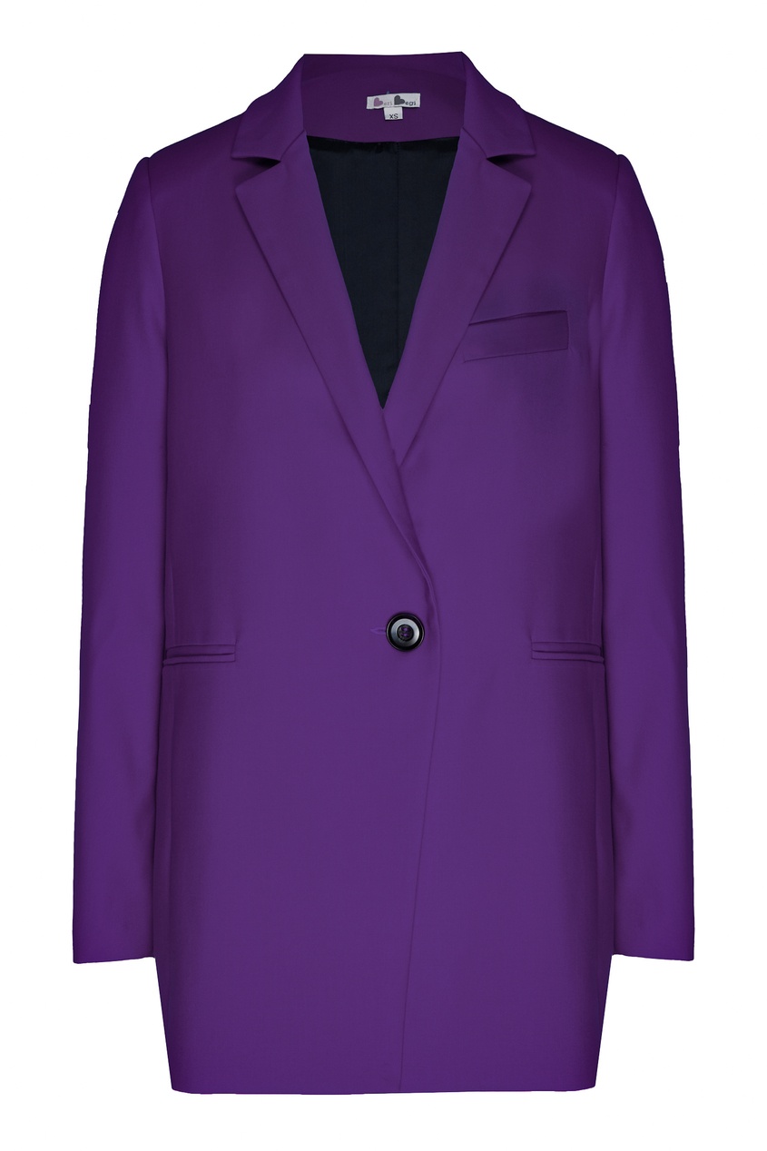 фото Фиолетовый брючный костюм beribegi