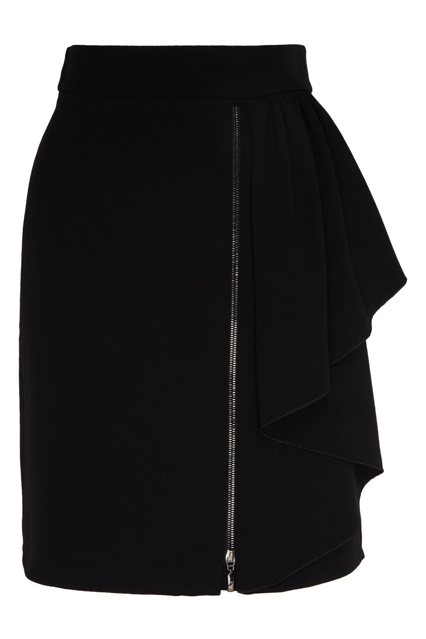 фото Черная юбка с молнией emporio armani
