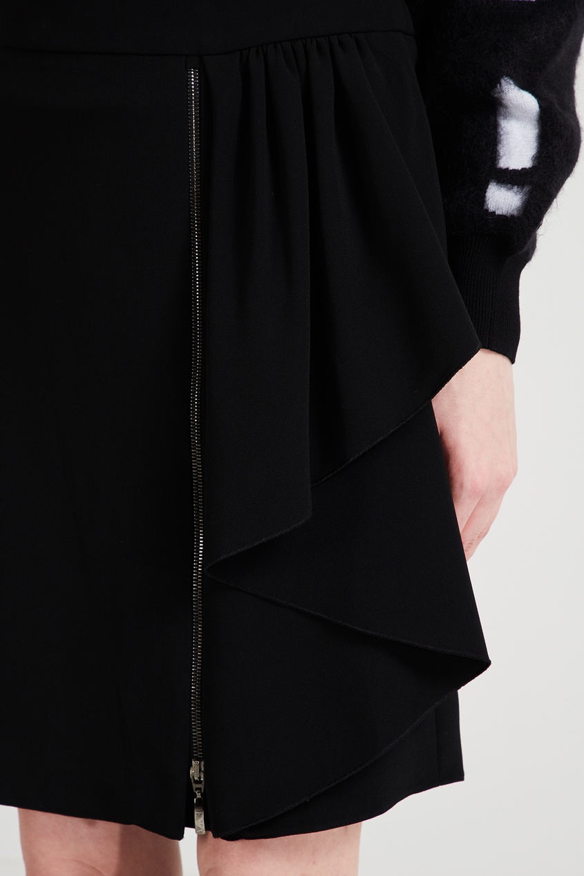 фото Черная юбка с молнией emporio armani