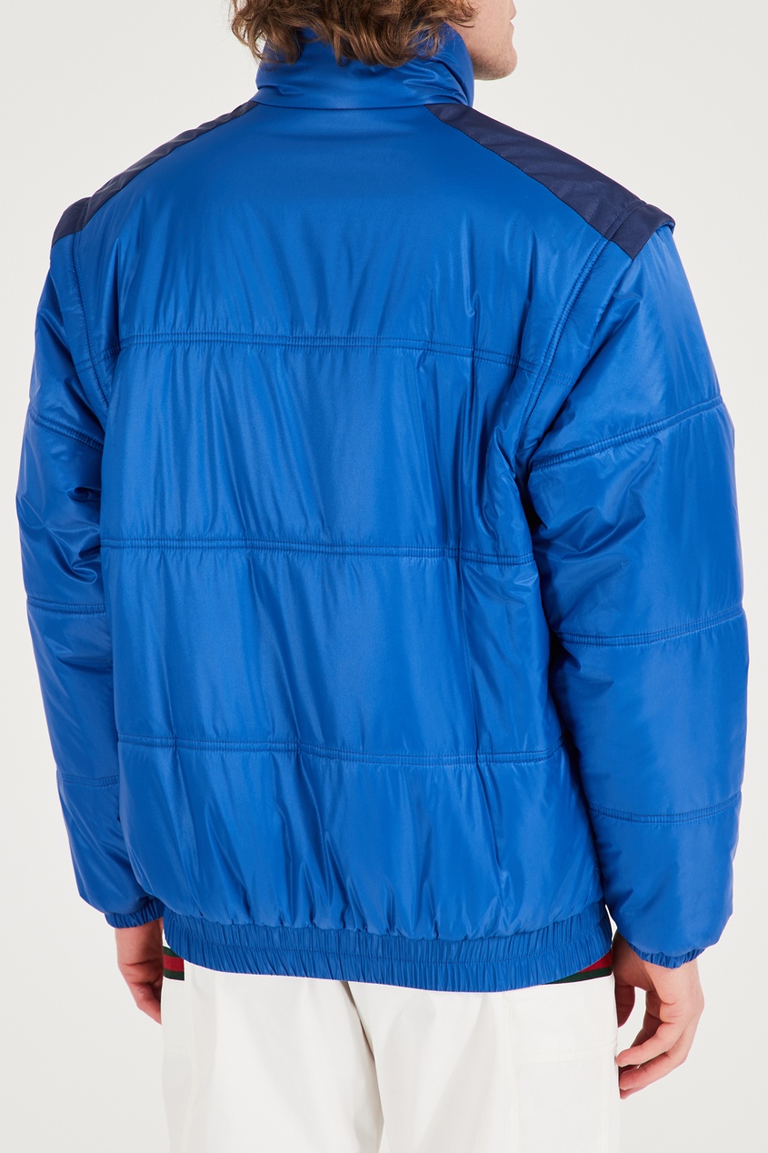 фото Сине-голубая куртка со съемными рукавами gucci
