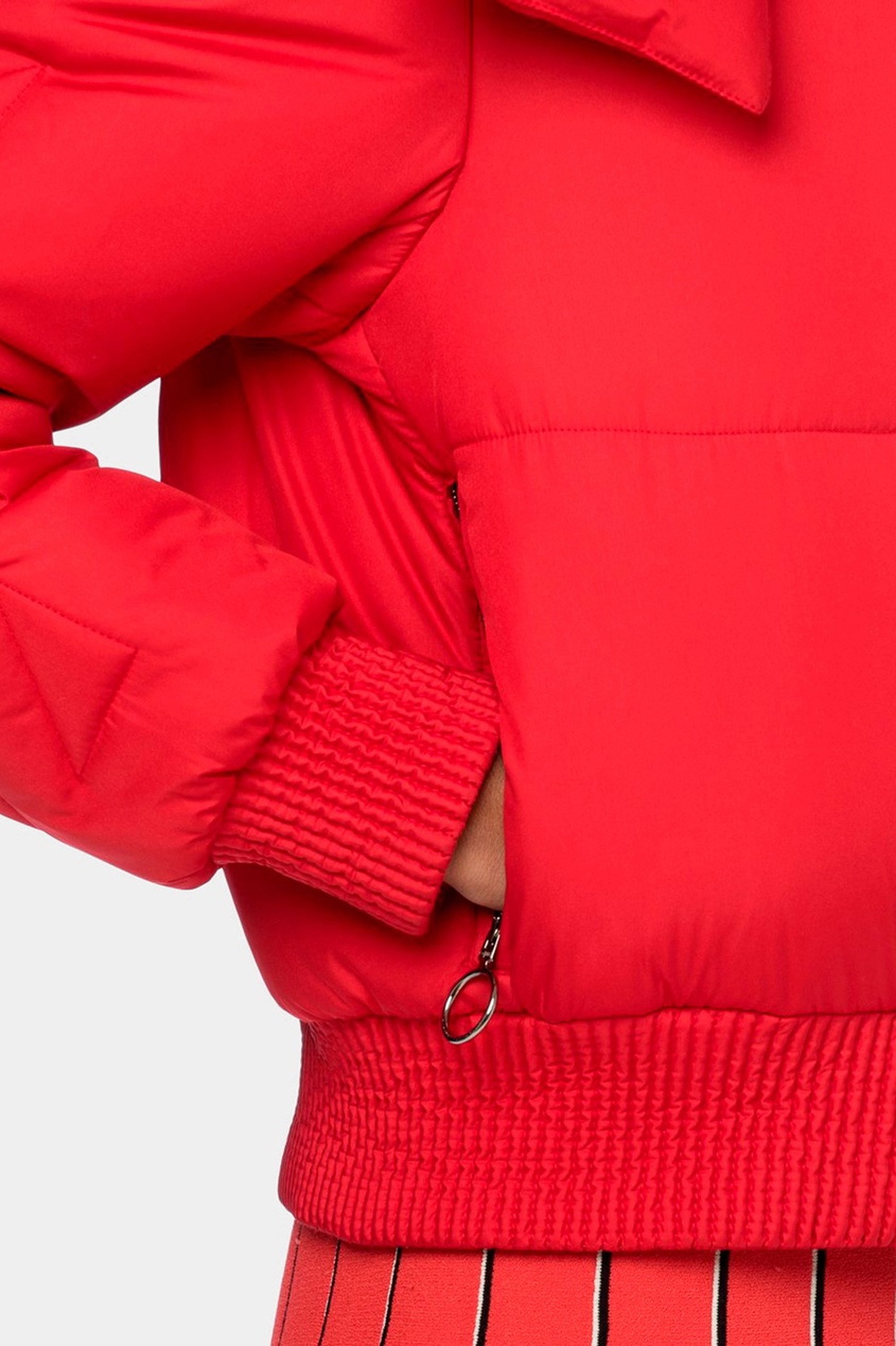 фото Короткая красная куртка off-white