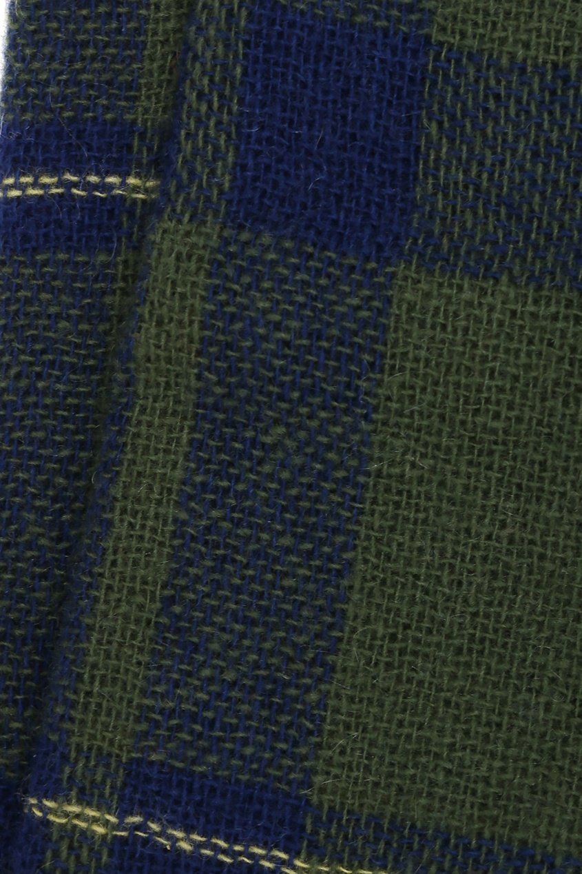 фото Сине-зеленый шарф в шотландскую клетку il gufo