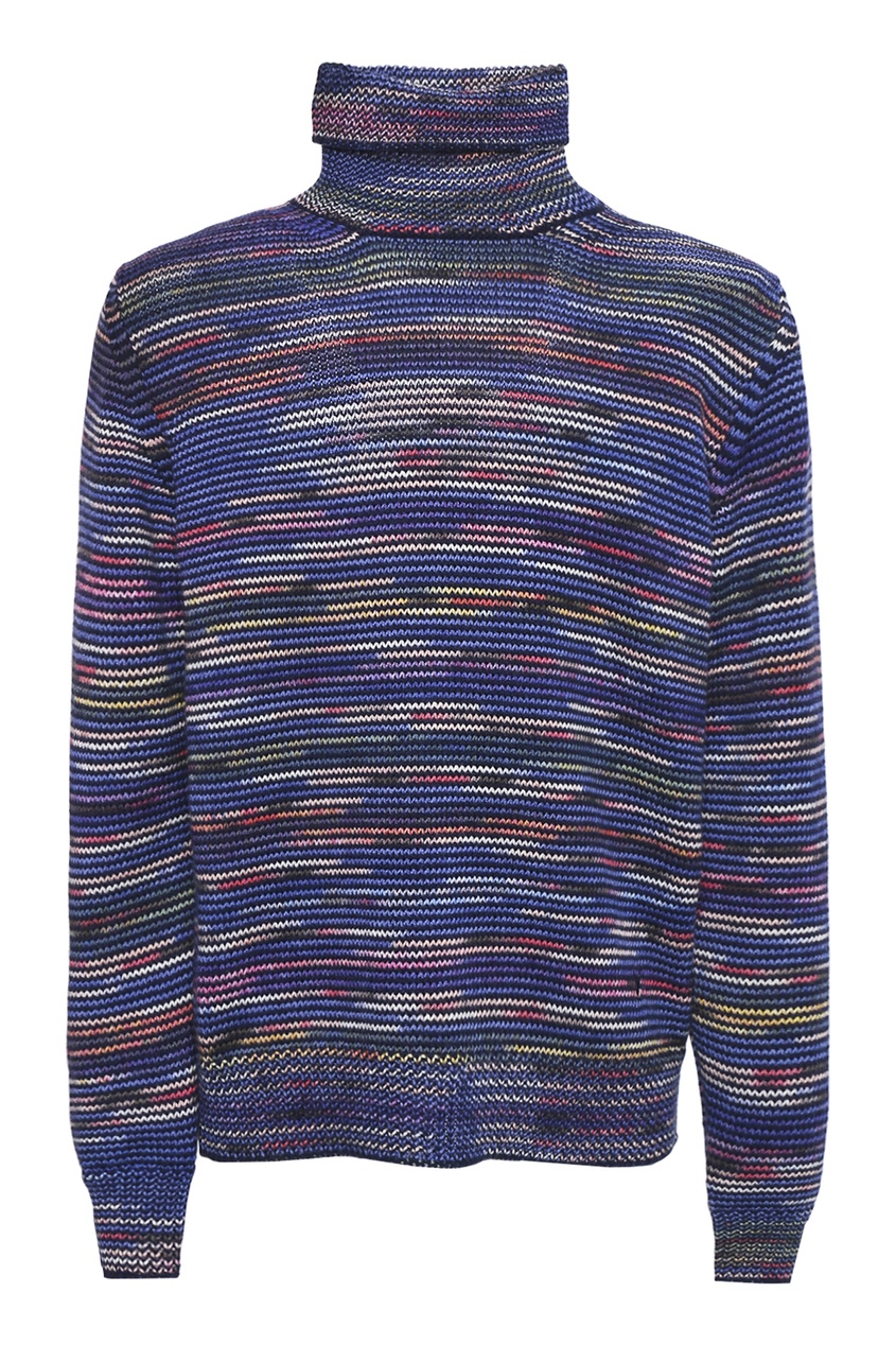 фото Разноцветный меланжевый свитер isaia