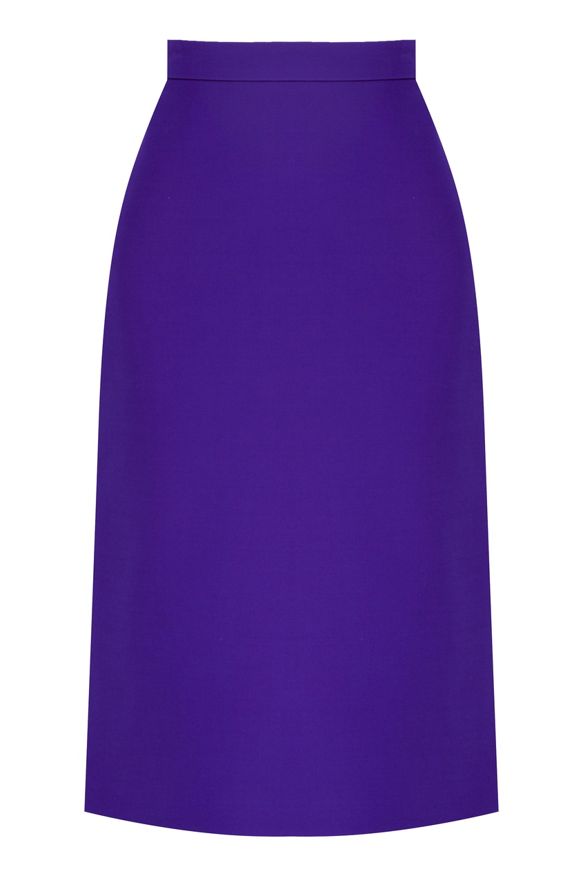 фото Фиолетовая юбка миди gucci