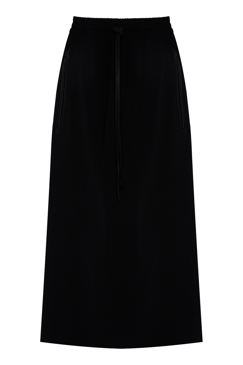 фото Черная юбка с эластичным поясом gucci