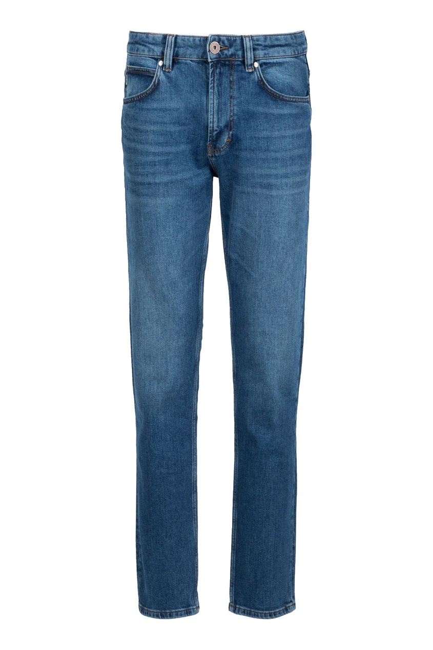 фото Хлопковые джинсы с потертостями strellson