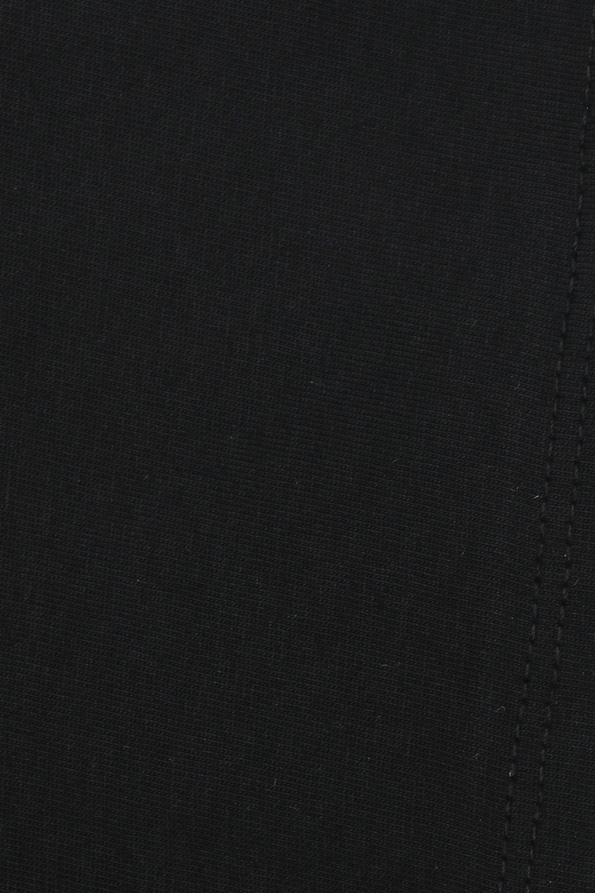 фото Черная хлопковая футболка с узором пейсли marina rinaldi