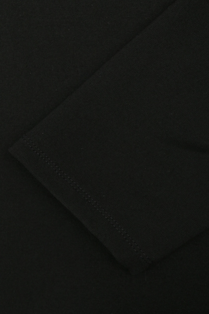 фото Черное платье миди с воланами marina rinaldi