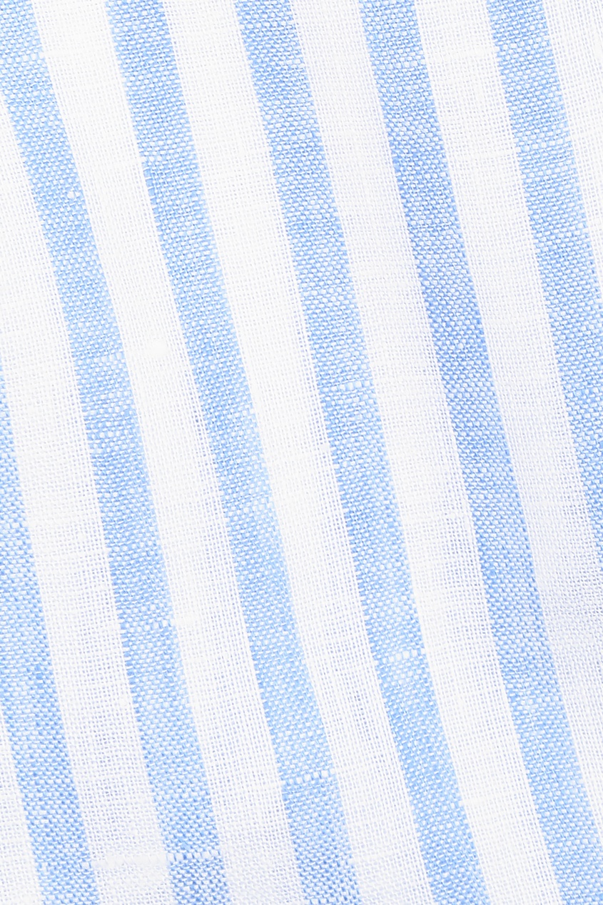 фото Льняные шорты в голубую полоску ermanno scervino