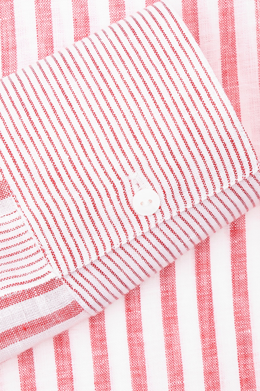 фото Льняная рубашка с кружевом ermanno scervino