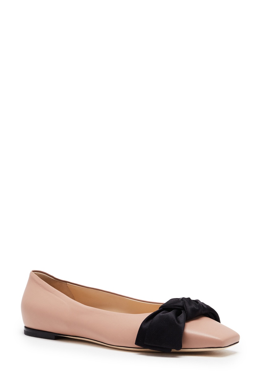 фото Розовые балетки bertelle flat jimmy choo